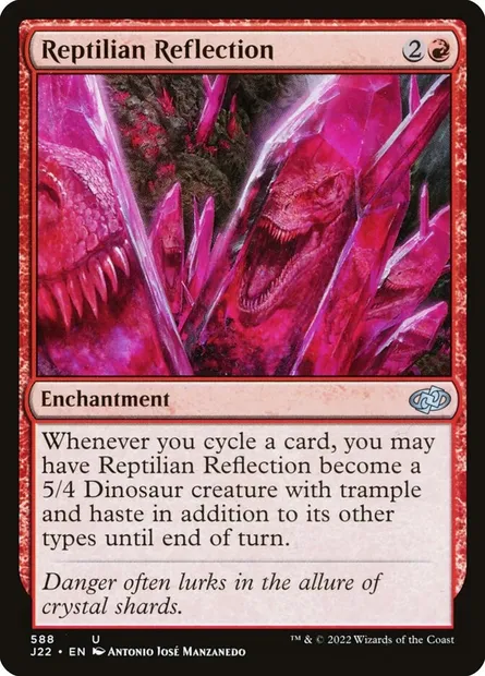 Reptilian Reflection, Magic card J22 588 — Jumpstart 2022 set