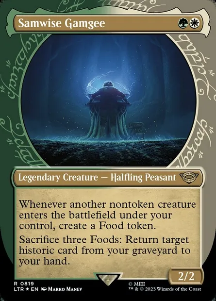 Samwise Gamgee, Magic card LTR 819 — The Lord of the Rings: Tales of Middle-earth set