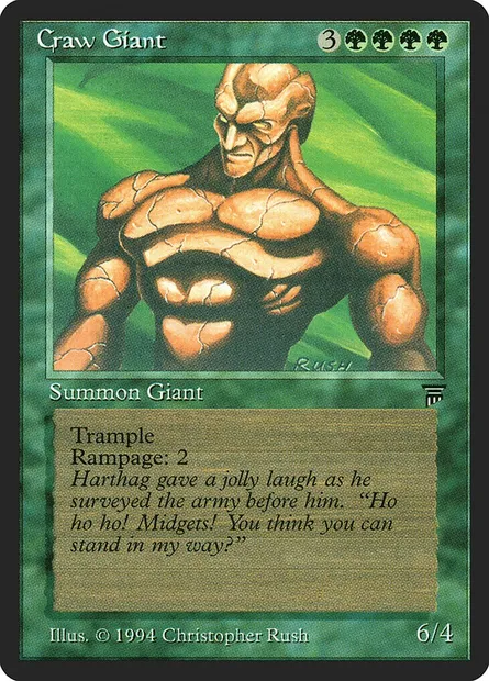 Géant vorace, carte Magic LEG 180 — extension Legends