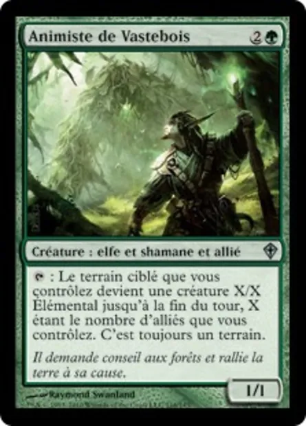 Animiste de Vastebois, carte Magic WWK 116 — extension Worldwake