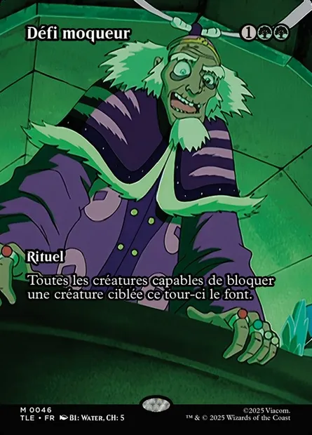 Défi moqueur, carte Magic TLE 46 — extension Avatar: The Last Airbender Eternal
