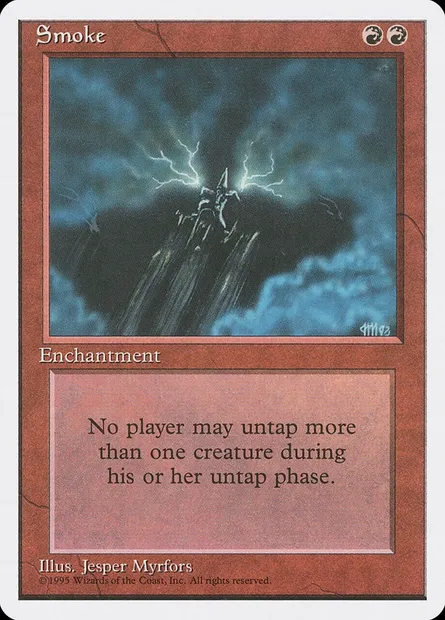 Fumée, carte Magic 4ED 222 — extension Quatrième Edition