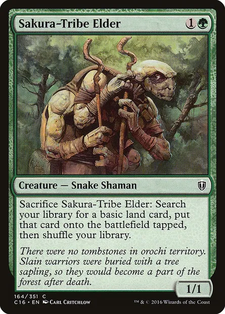 Sakura-Tribe Elder, Magic card C16 164 — Commander 2016 set