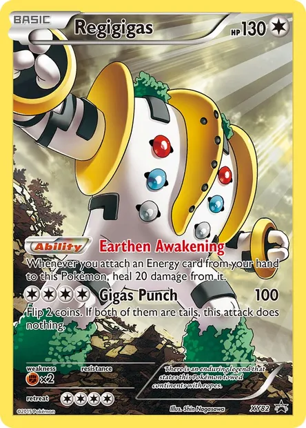 Regigigas, Pokémon card XY 82 — XY Black Star Promos set