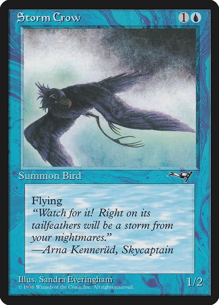 Storm Crow, Magic card ALL 36b — Alliances set