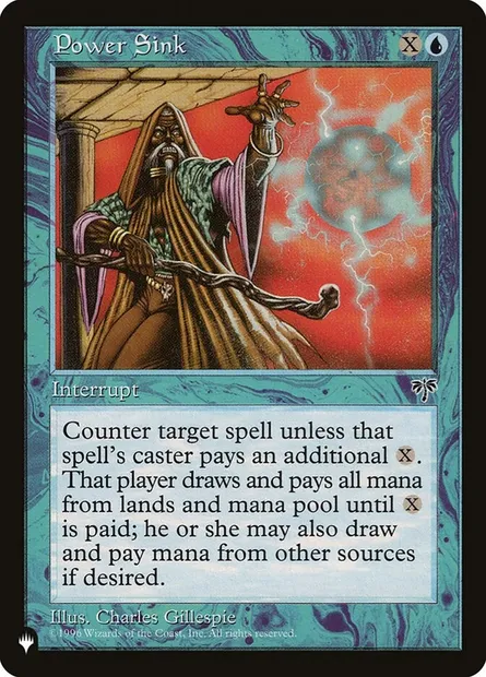 Power Sink, Magic card PLST MIR-83 — The List set