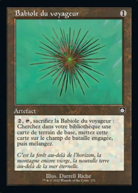Babiole du voyageur, carte Magic BRC 171 — extension The Brothers' War Commander