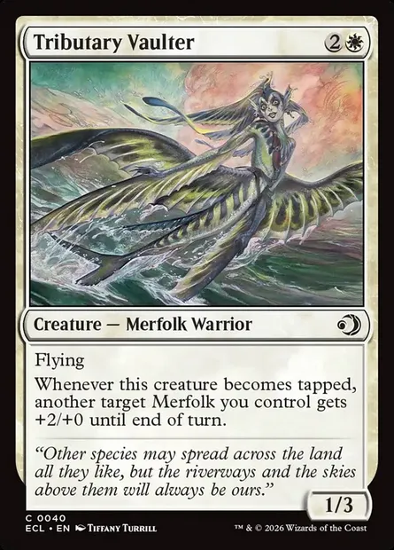 Tributary Vaulter, Magic card ECL 40 — Lorwyn Eclipsed set
