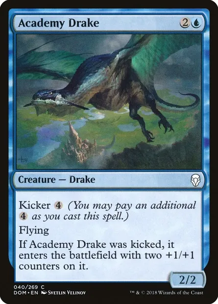 Academy Drake, Magic card DOM 40 — Dominaria set