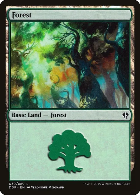 Forêt, carte Magic DDP 39 — extension Duel Decks: Zendikar vs. Eldrazi
