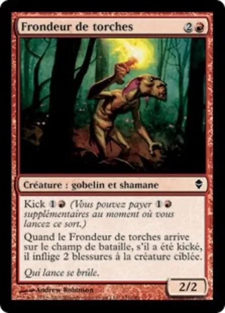 Frondeur de torches, carte Magic ZEN 151 — extension Zendikar