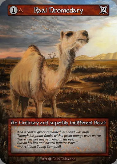 Raal Dromedary, Sorcery card ALP 133 — Alpha set