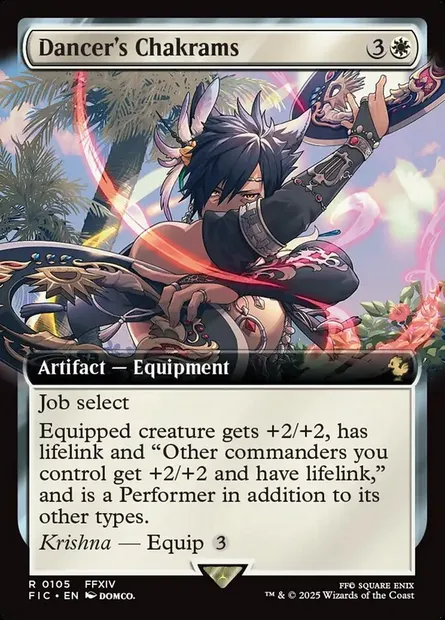 Dancer's Chakrams, Magic card FIC 105 — Final Fantasy Commander set