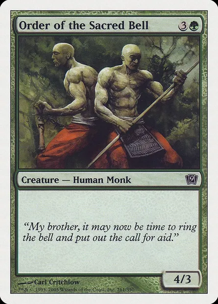 Order of the Sacred Bell, Magic card 9ED 261 — Ninth Edition set