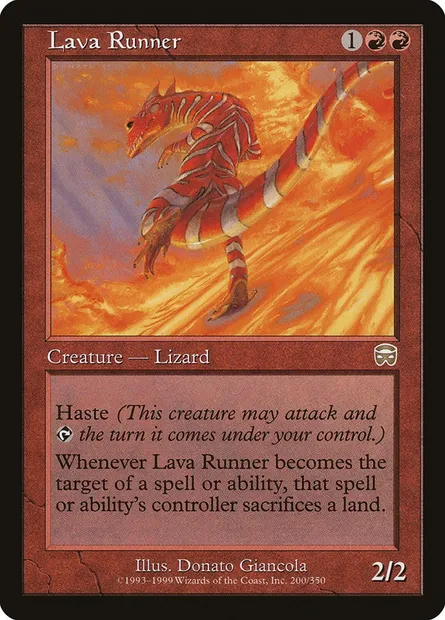 Lava Runner, Magic card MMQ 200 — Mercadian Masques set