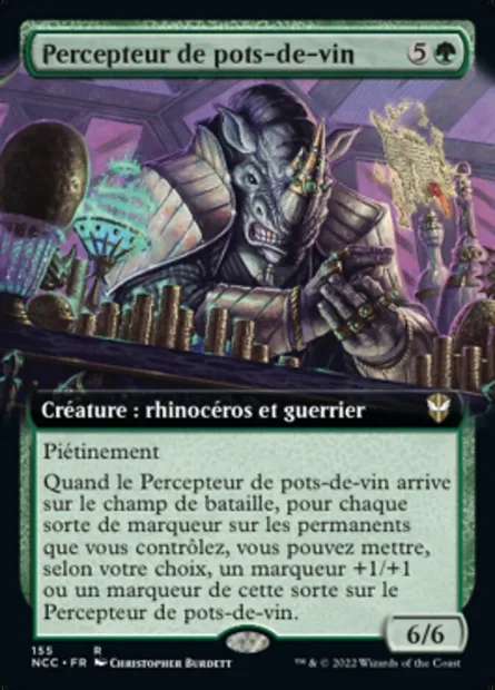 Percepteur de pots-de-vin, carte Magic NCC 155 — extension New Capenna Commander