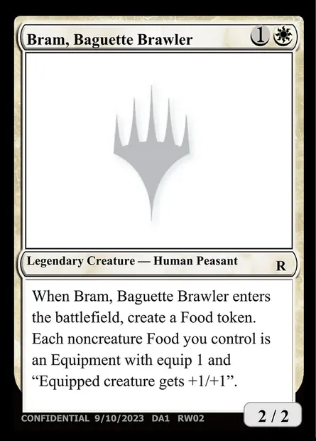 Bram, Baguette Brawler, Magic card UNK RW02a — Unknown Event set