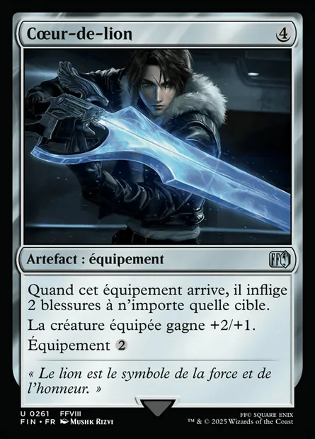Cœur-de-lion, carte Magic FIN 261 — extension Final Fantasy