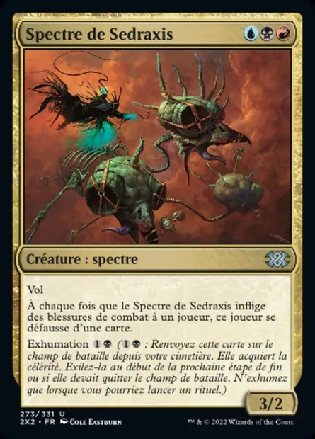 Spectre de Sedraxis, carte Magic 2X2 273 — extension Double Masters 2022