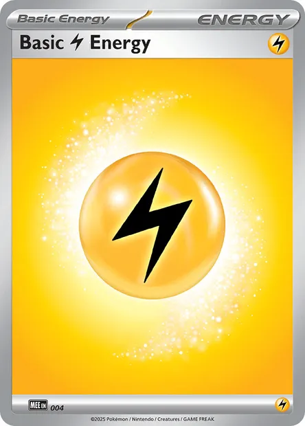 Lightning Energy, Pokémon card MEE 004 — Mega Evolution Energy set