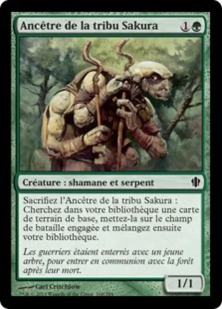 Ancêtre de la tribu Sakura, carte Magic C13 168 — extension Commander 2013