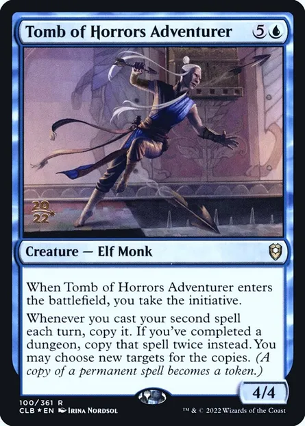 Aventurière du Tombeau des Horreurs, carte Magic PCLB 100s — extension Battle for Baldur's Gate Promos
