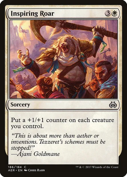 Inspiring Roar, Magic card AER 186 — Aether Revolt set