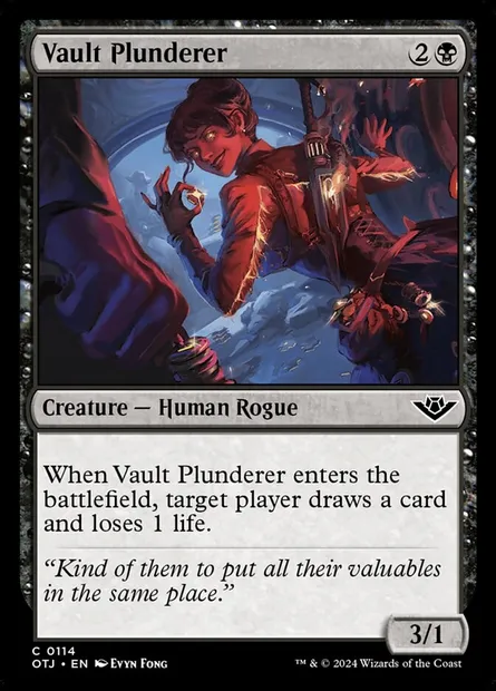 Vault Plunderer, Magic card OTJ 114 — Outlaws of Thunder Junction set