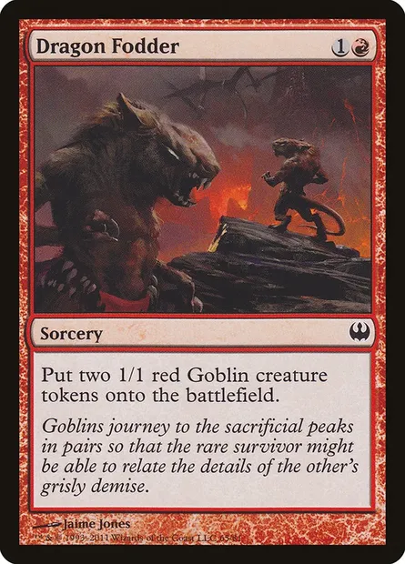 Dragon Fodder, Magic card DDG 65 — Duel Decks: Knights vs. Dragons set