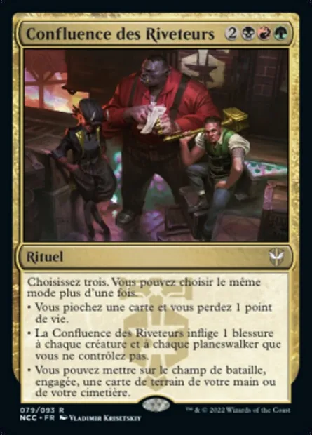 Confluence des Riveteurs, carte Magic NCC 79 — extension New Capenna Commander