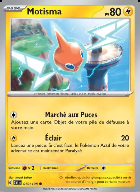 Motisma, carte Pokémon SVI 070 — extension Écarlate et Violet