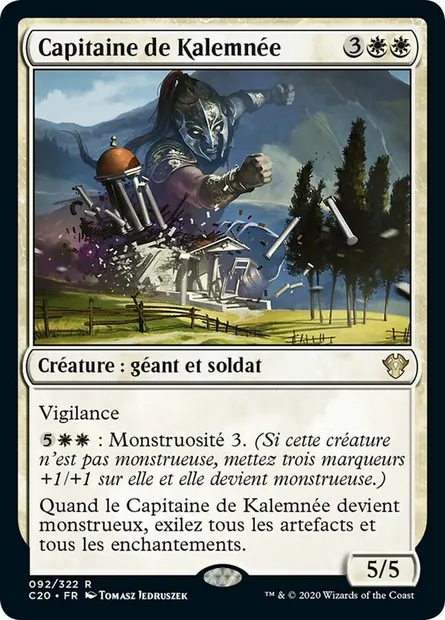 Capitaine de Kalemnée, carte Magic C20 92 — extension Commander 2020