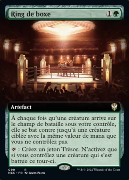 Ring de boxe, carte Magic NCC 99 — extension New Capenna Commander