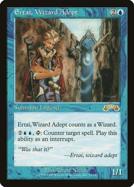 Ertai, Wizard Adept, Magic card EXO 33 — Exodus set