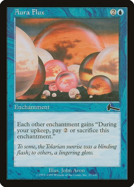 Aura Flux, Magic card ULG 27 — Urza's Legacy set