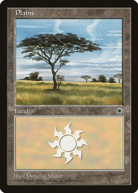Plains, Magic card POR 198 — Portal set