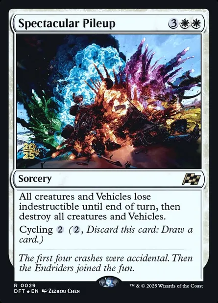 Spectacular Pileup, Magic card PDFT 29s — Aetherdrift Promos set