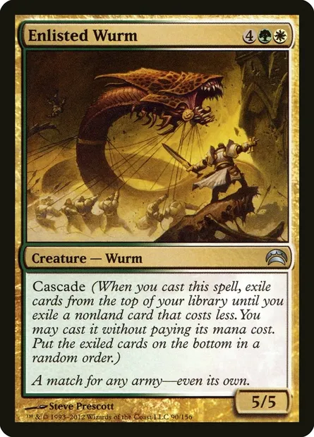 Enlisted Wurm, Magic card PC2 90 — Planechase 2012 set