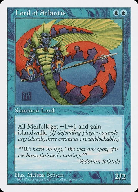 Lord of Atlantis, Magic card 5ED 100 — Fifth Edition set