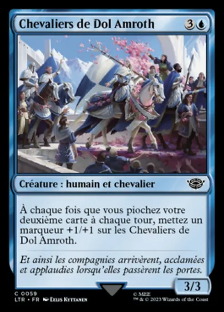 Chevaliers de Dol Amroth, carte Magic LTR 59 — extension Le Seigneur des Anneaux : chroniques de la Terre du Milieu