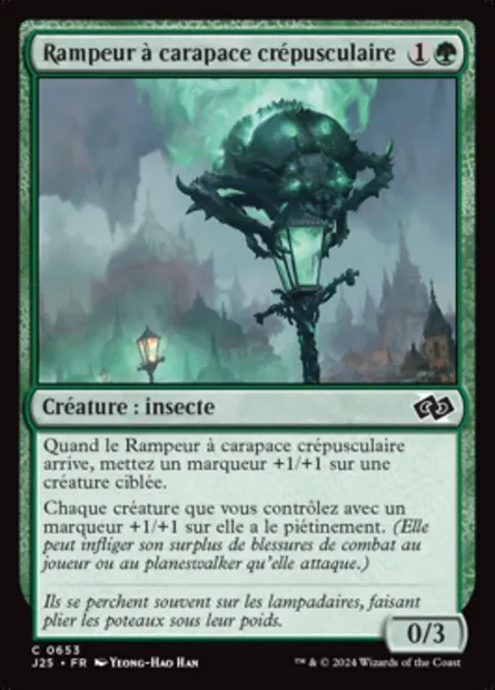 Rampeur à carapace crépusculaire, carte Magic J25 653 — extension Foundations Jumpstart