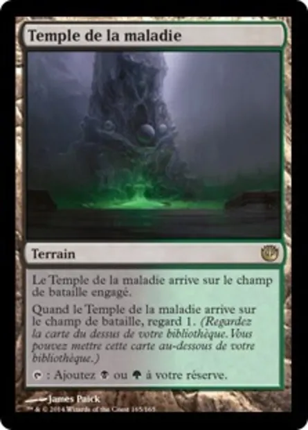 Temple de la maladie, carte Magic JOU 165 — extension Incursion dans Nyx
