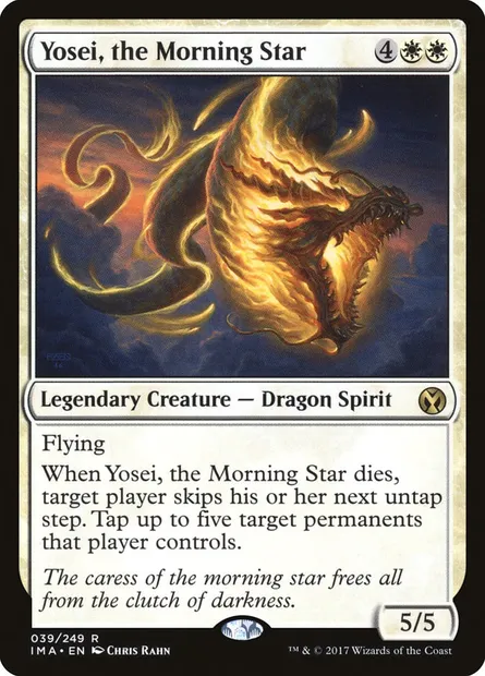 Yosei, l'étoile du matin, carte Magic IMA 39 — extension Iconic Masters