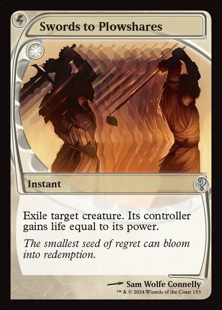 Swords to Plowshares, Magic card MB2 153 — Mystery Booster 2 set