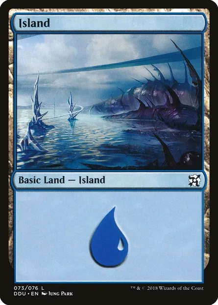 Île, carte Magic DDU 73 — extension Duel Decks: Elves vs. Inventors