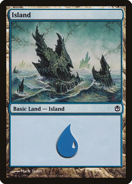Island, Magic card DDH 79 — Duel Decks: Ajani vs. Nicol Bolas set