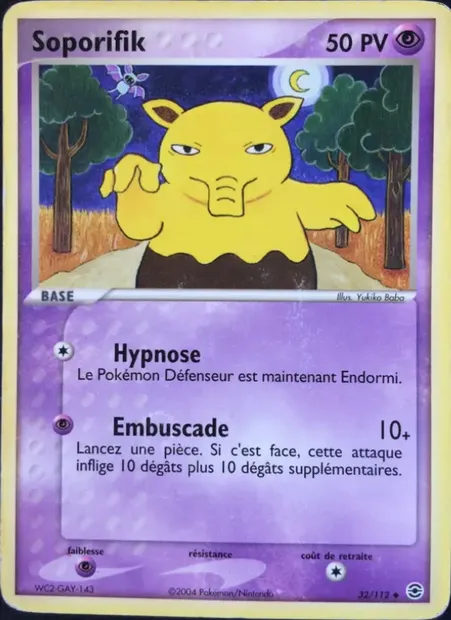 Soporifik, carte Pokémon RG 32 — extension EX Rouge Feu & Vert Feuille