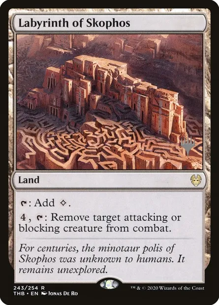 Labyrinth of Skophos, Magic card PTHB 243p — Theros Beyond Death Promos set