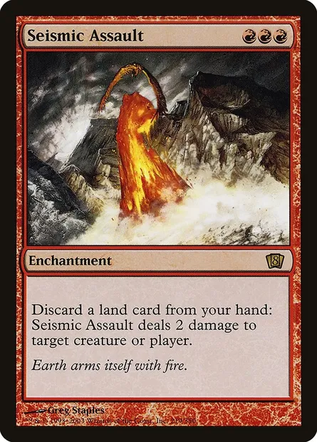 Seismic Assault, Magic card 8ED 219★ — Eighth Edition set