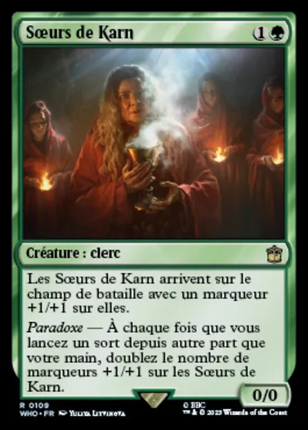 Sœurs de Karn, carte Magic WHO 109 — extension Doctor Who